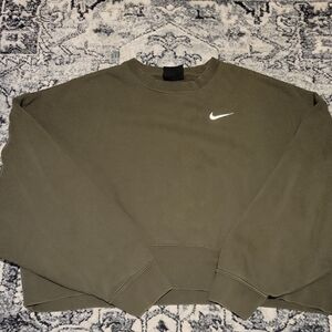 Nike Men's Khaki Crewneck Sweater